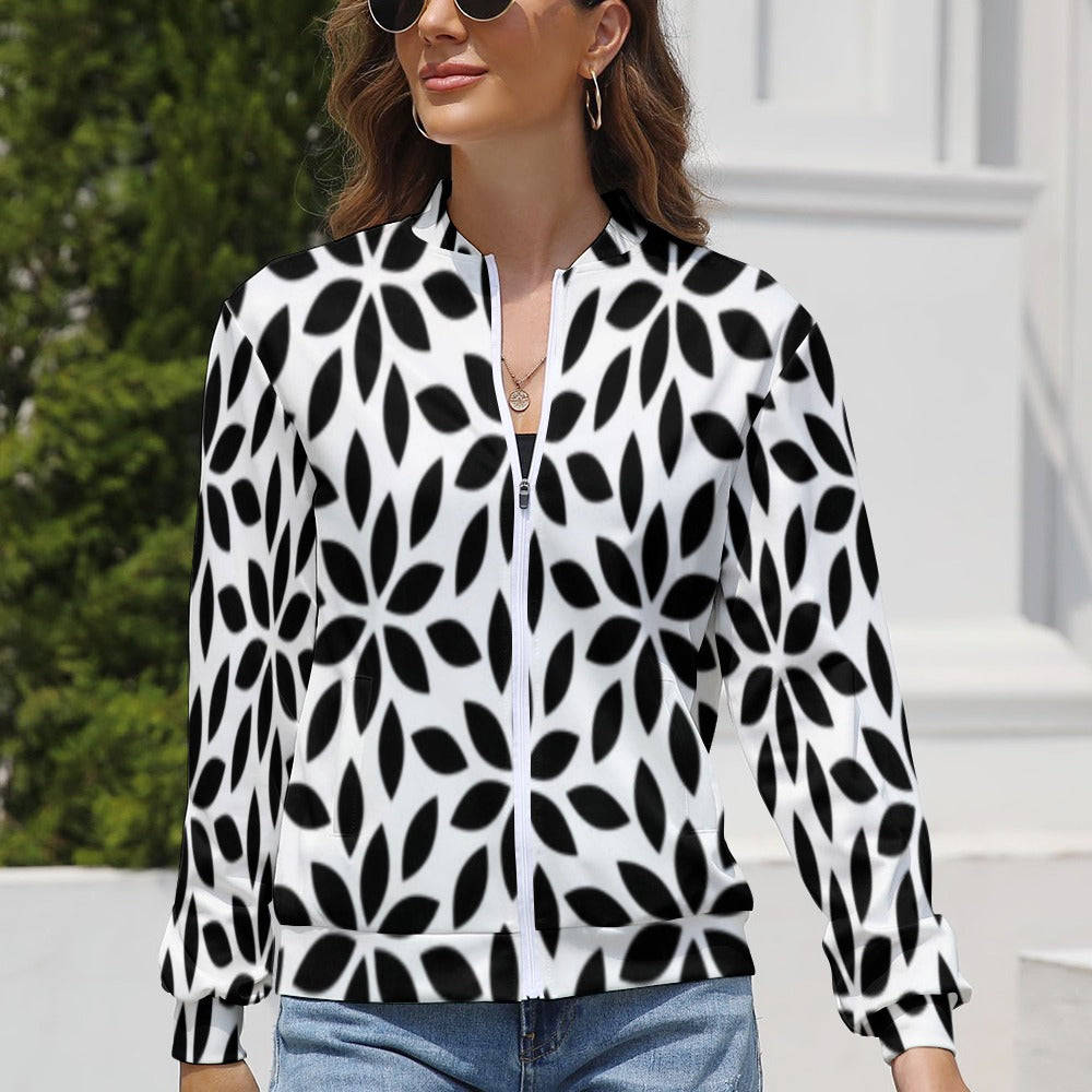 Women's Long Sleeve Zipper Jacket