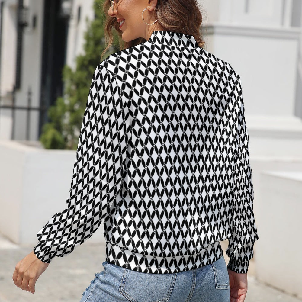 Women's Long Sleeve Zipper Jacket (10 Options) KSC's Limited Edition Designer Collections