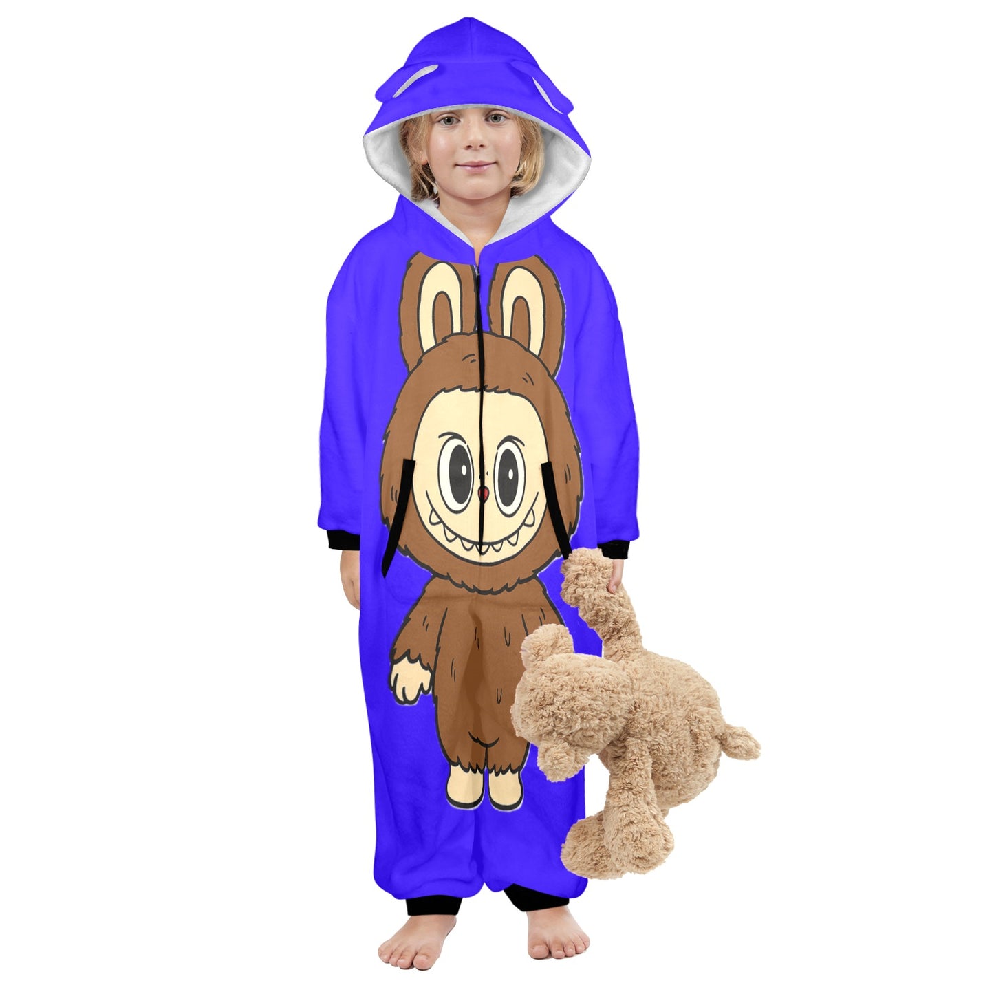 KSC's Exclusive Labubu Little Kids Onesies (2 to 7 Years Old) - Brown Bear Labubu