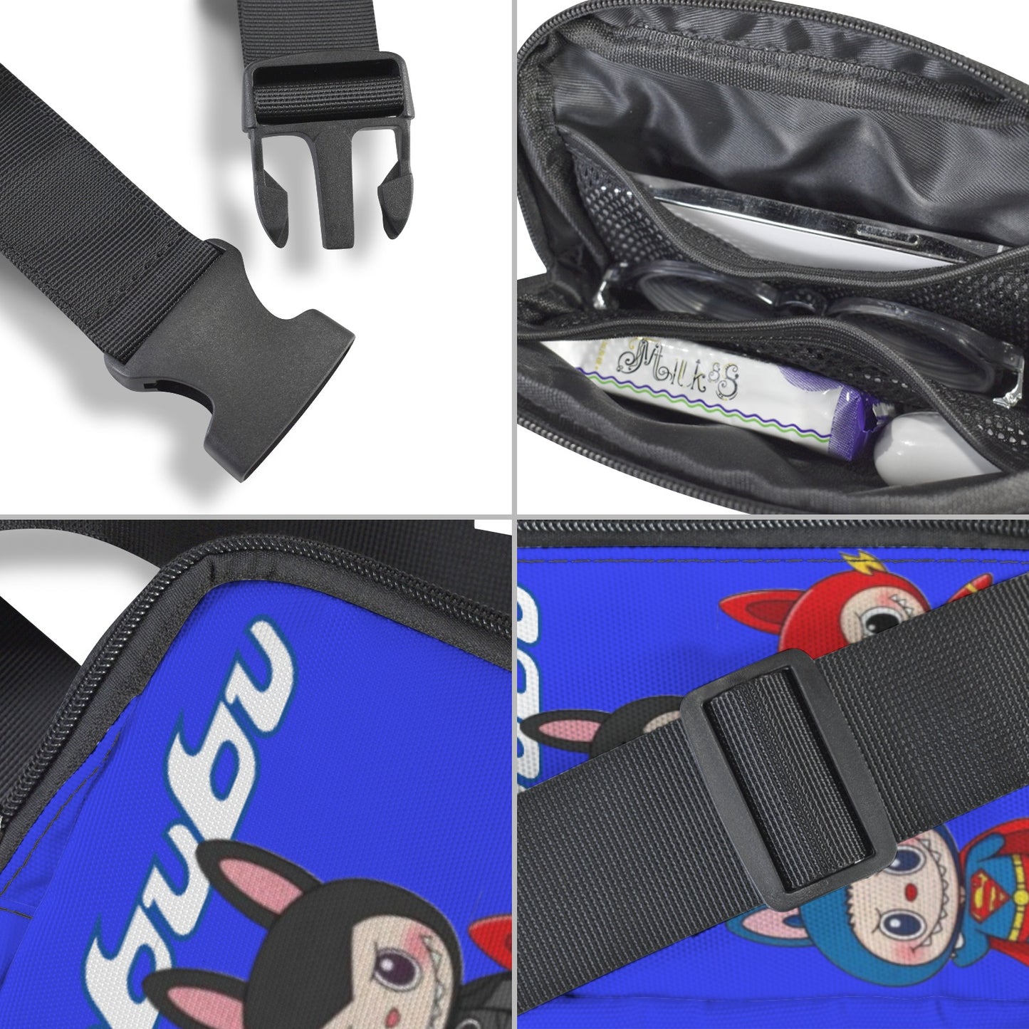 π¦ΈββοΈLabubu Hero Trio Fanny β Justice League Power, Pocket-Sized -Labubu Hero Trio Justice League Cross Body Bags - Fanny Packs for Adults & Kids