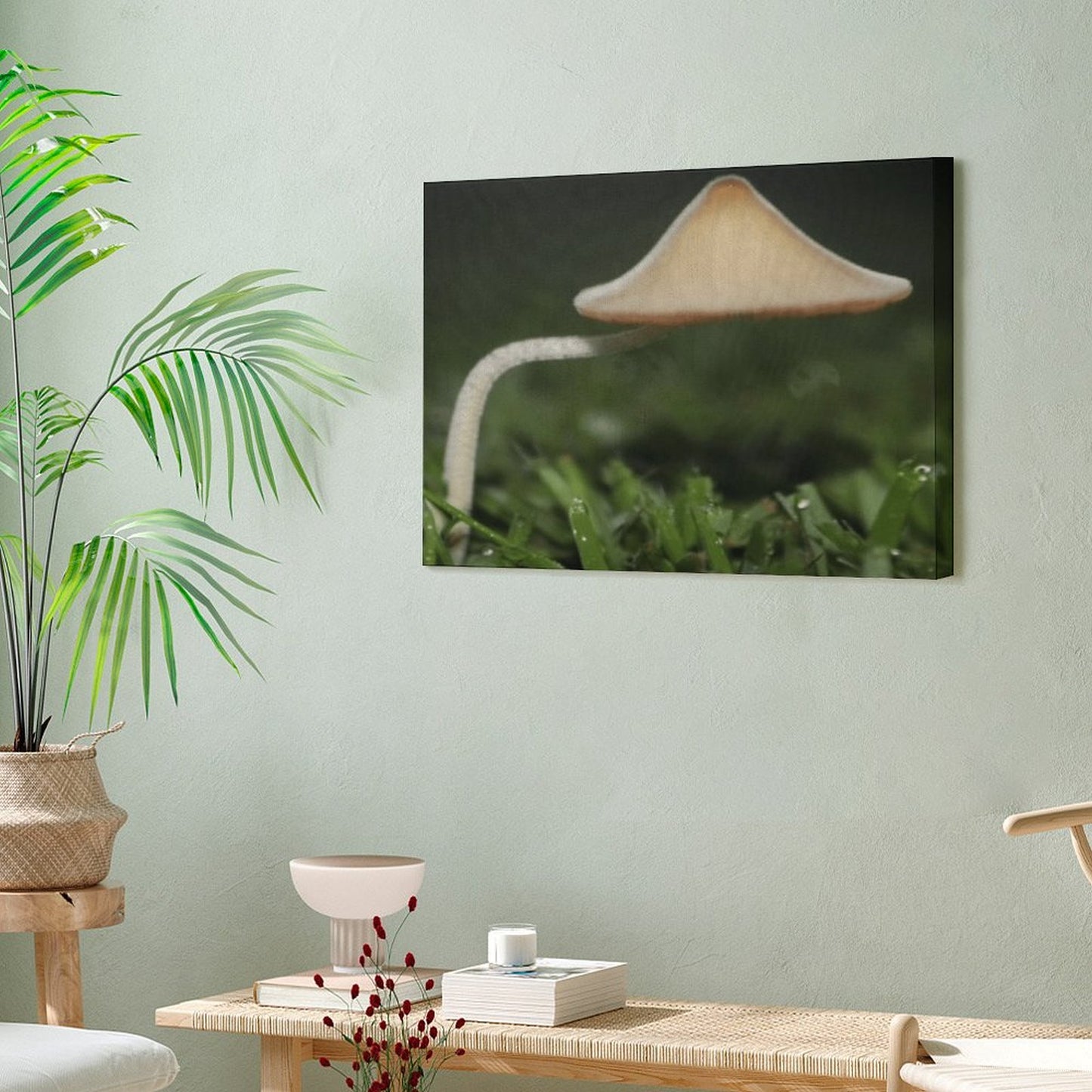 Mushroom Canopy Picture Frame Canvas Print 40×30cm (Horizontal)