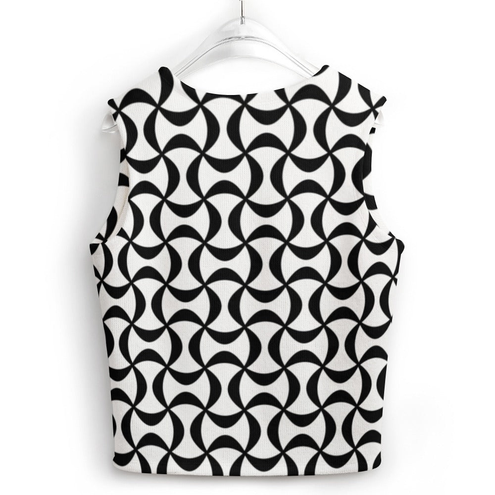 KSC's Custom Vest Designs Women's Long Sleeve Button Knit Vest