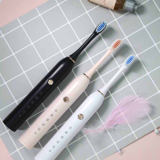 2023 New Cross-border Foreign Trade Electric Toothbrush Vibration Toothbrush Ultrasonic Electric Charging Toothbrush Wholesale Gifts