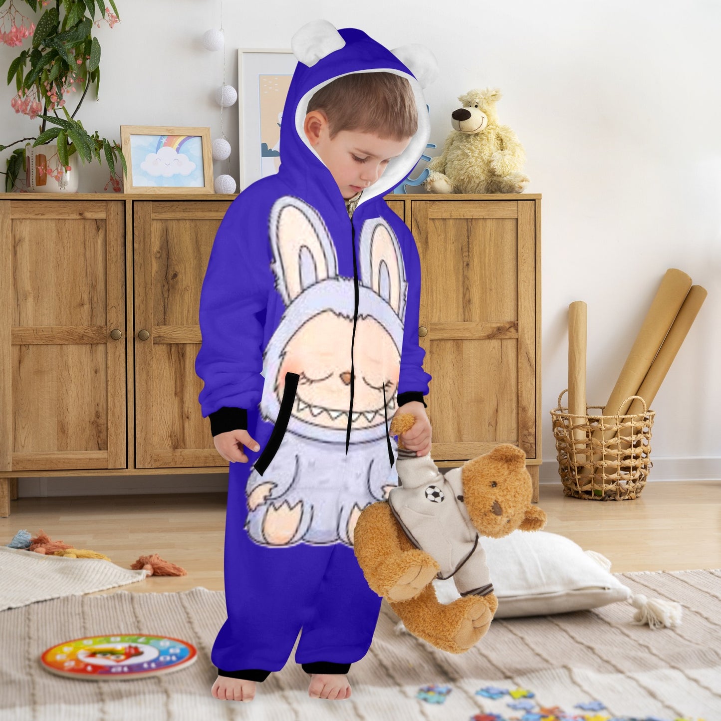 KSC's Exclusive Labubu Little Kids Onesies (2 to 7 Years Old) - Sleep Labubu