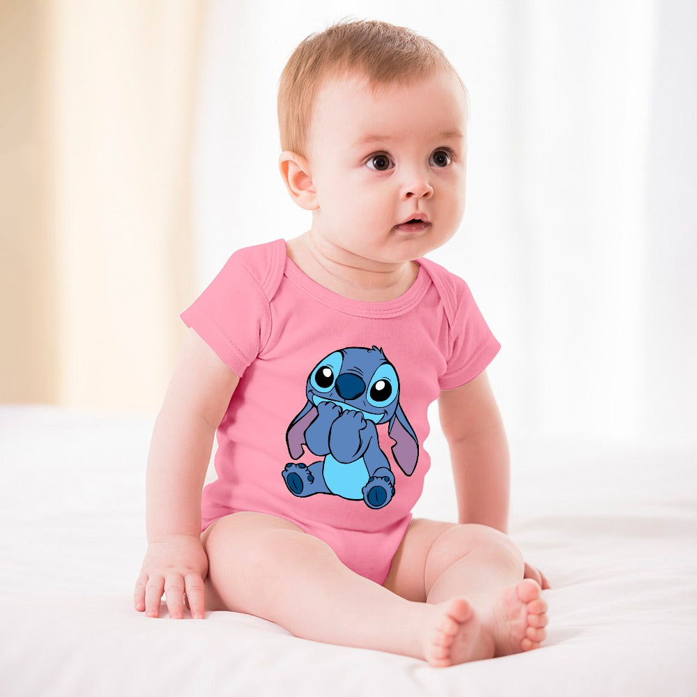 BABY GIRL CLOTHING CARTOON PRINT DESIGNS GIRL Short -Sleeve Baby's Bodysuit - CARTOON PRINTS