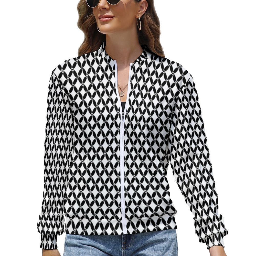 Women's Long Sleeve Zipper Jacket (10 Options) KSC's Limited Edition Designer Collections