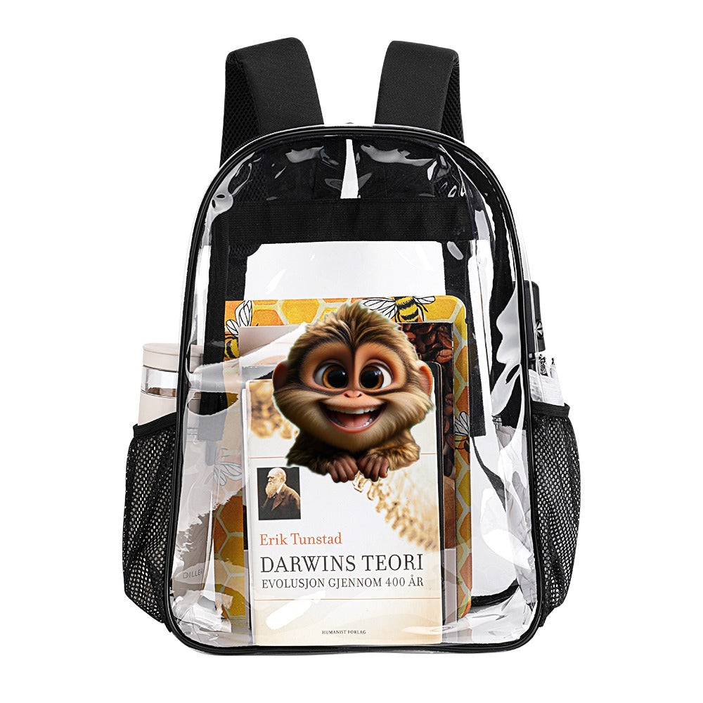 KSC's Custom Designs On Transparent Bag 17 inch New