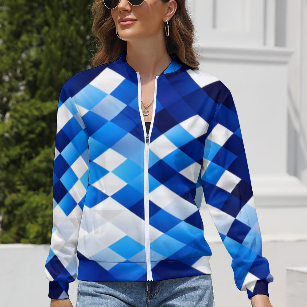 Designer Style Women's Long Sleeve Zipper Jacket (10 Options) - KSC's Limited Edition Collections