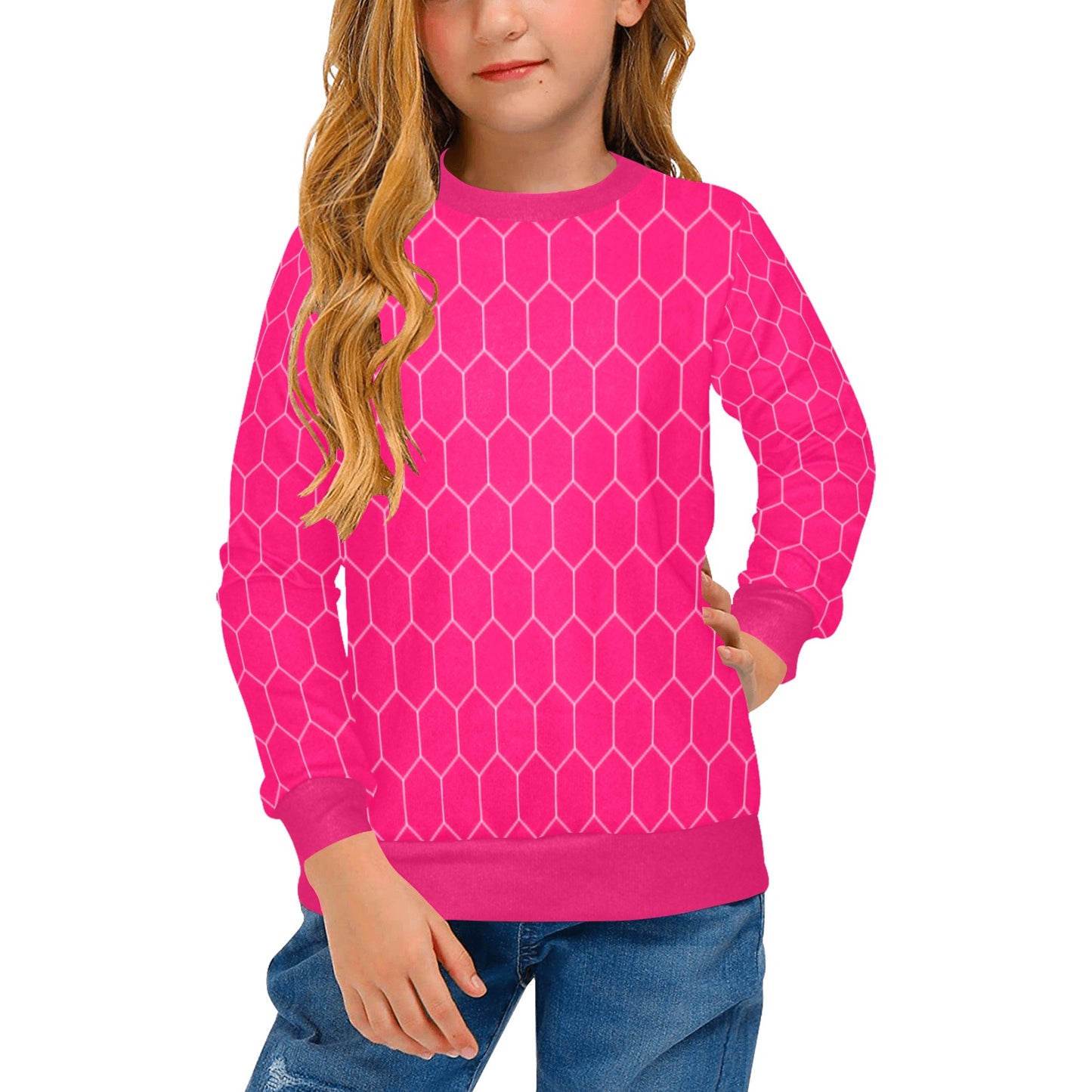 KSC's Designs Girl's Crew Neck Sweaters