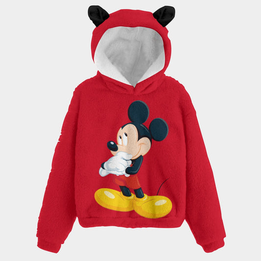 KSC's Limited Edition Mickey Kid’s Borg Fleece Hoodie With Ears