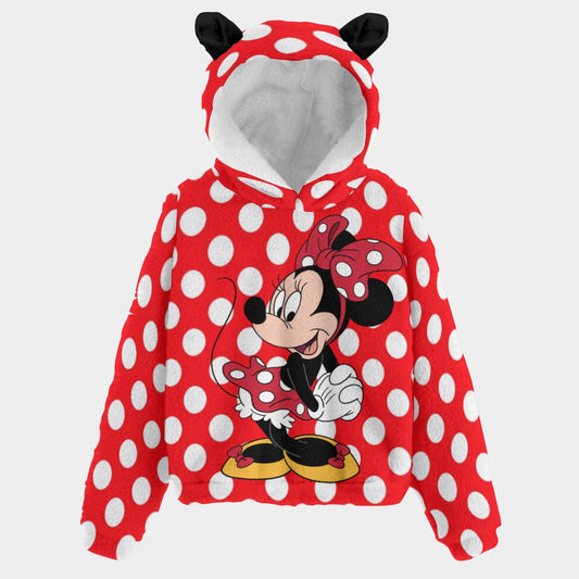 KSC's Limited Edition Minnie Kid’s Borg Fleece Sweatshirt With Ear