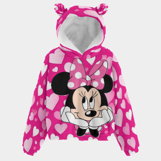 KSC's Limited Edition Minnie Kid’s Borg Fleece Sweatshirt With Ears