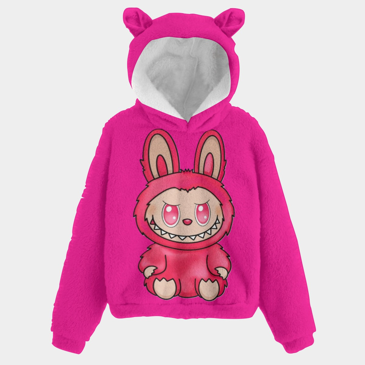 KSC's Exclusive Labubu Kid’s Borg Fleece Hoodie With Ears