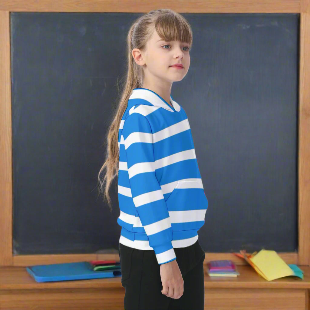 KSC's Exclusive/Custom- Young Girl's Hoodies-Stripe - Oversized Kid's Hoodie