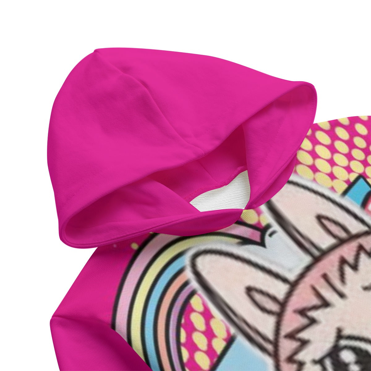 Kid's Pink Cool Labubu Pullover Hoodie | 310GSM Cotton