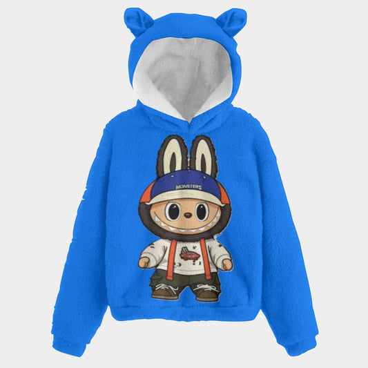 KSC's Limited Edition Labubu Kid’s Borg Fleece Hoodie With Ears