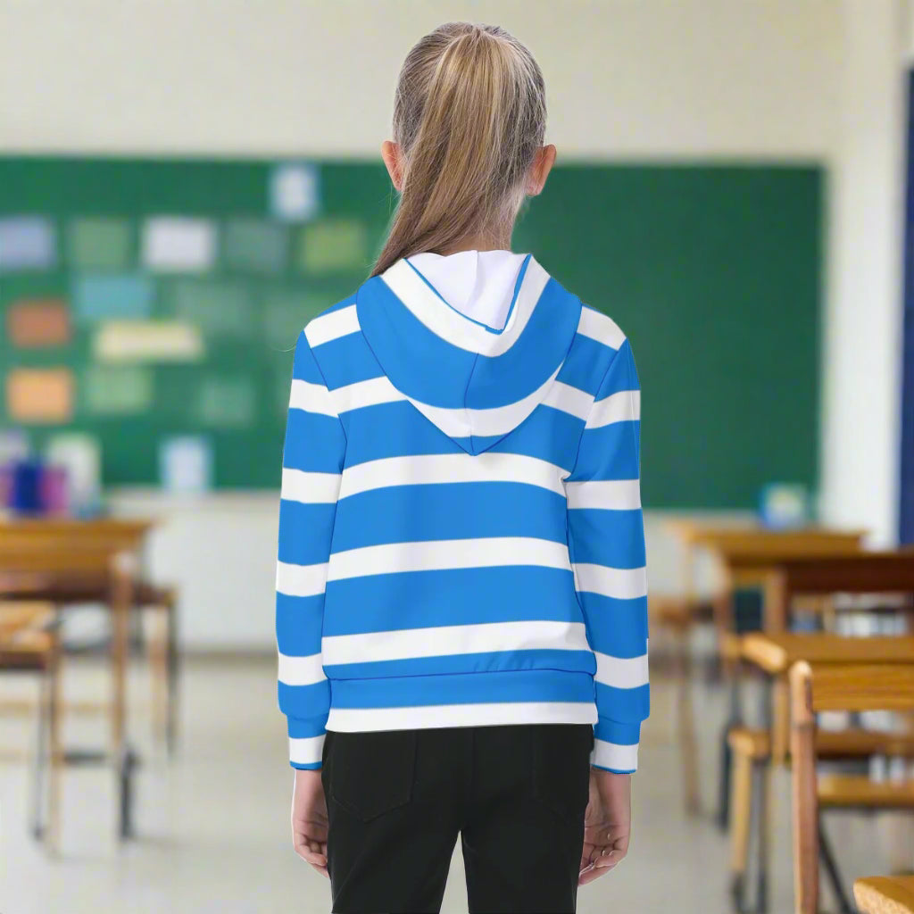 KSC's Exclusive/Custom- Young Girl's Hoodies-Stripe - Oversized Kid's Hoodie