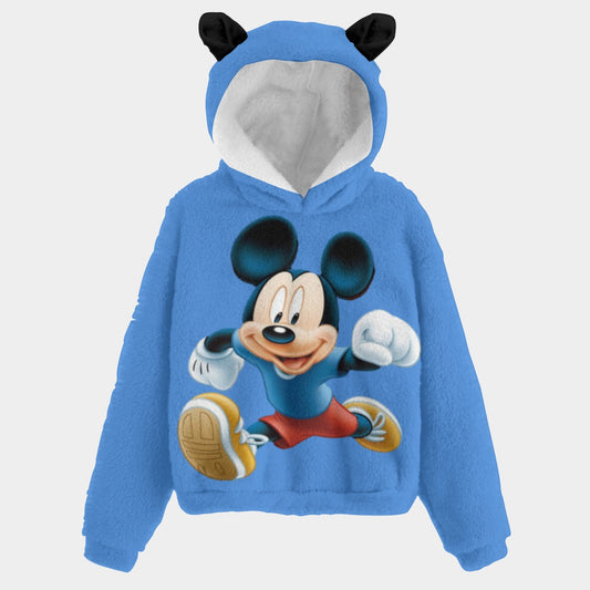 KSC's Cozy Cartoon Kid’s Borg Fleece Sweatshirt With Ear