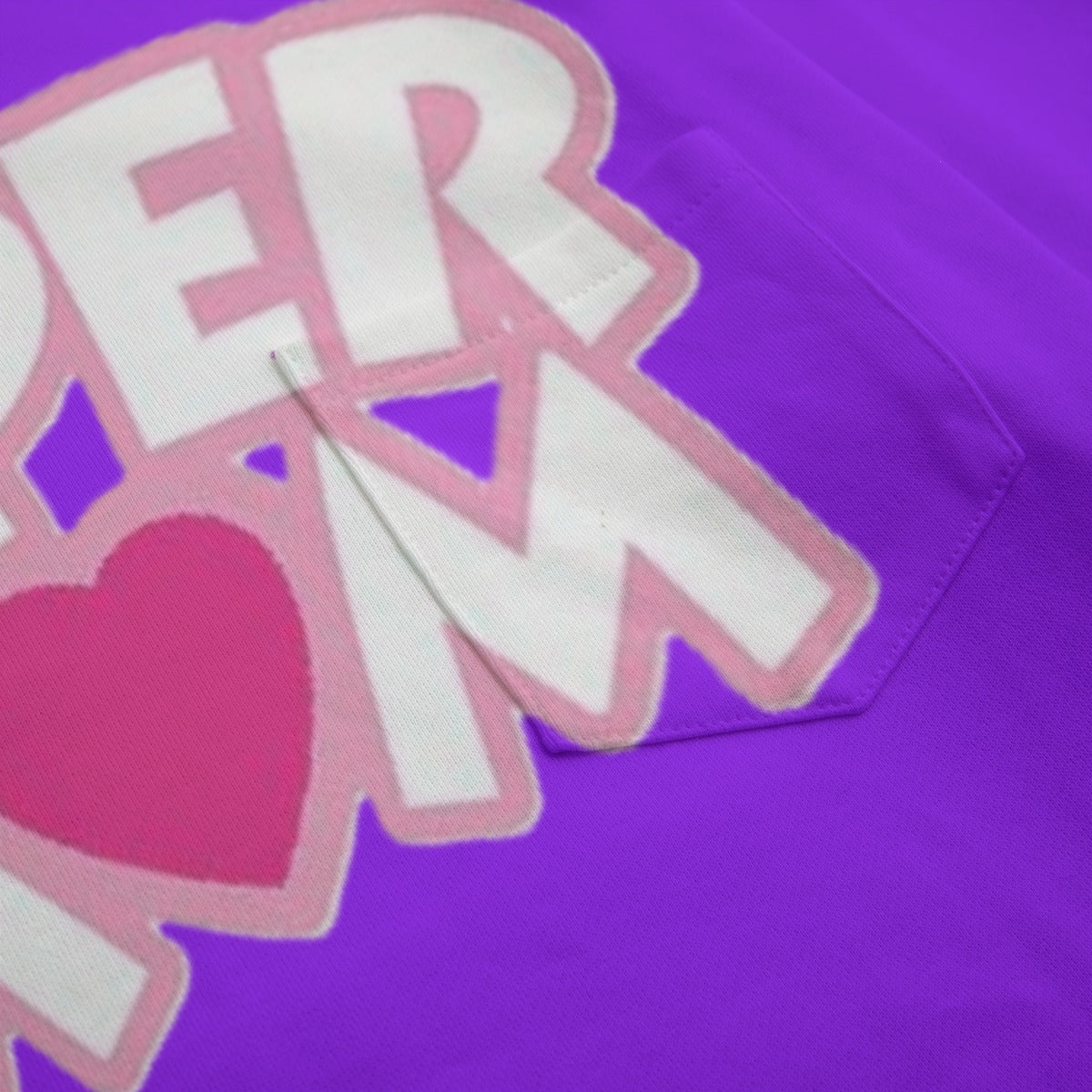 HOT NEW ITEM - Purple Super Mom Women's Boat Neckline Sweatshirt With Chest Pocket | 310GSM Cotton