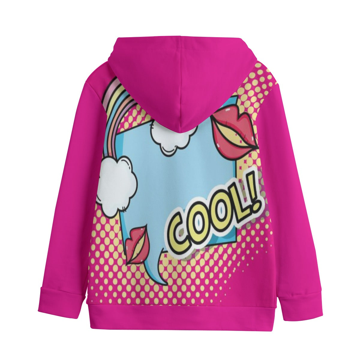 Kid's Pink Cool Labubu Pullover Hoodie | 310GSM Cotton