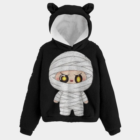 KSC's Halloween Exclusive Labubu Kid’s Borg Fleece Hoodie With Ears