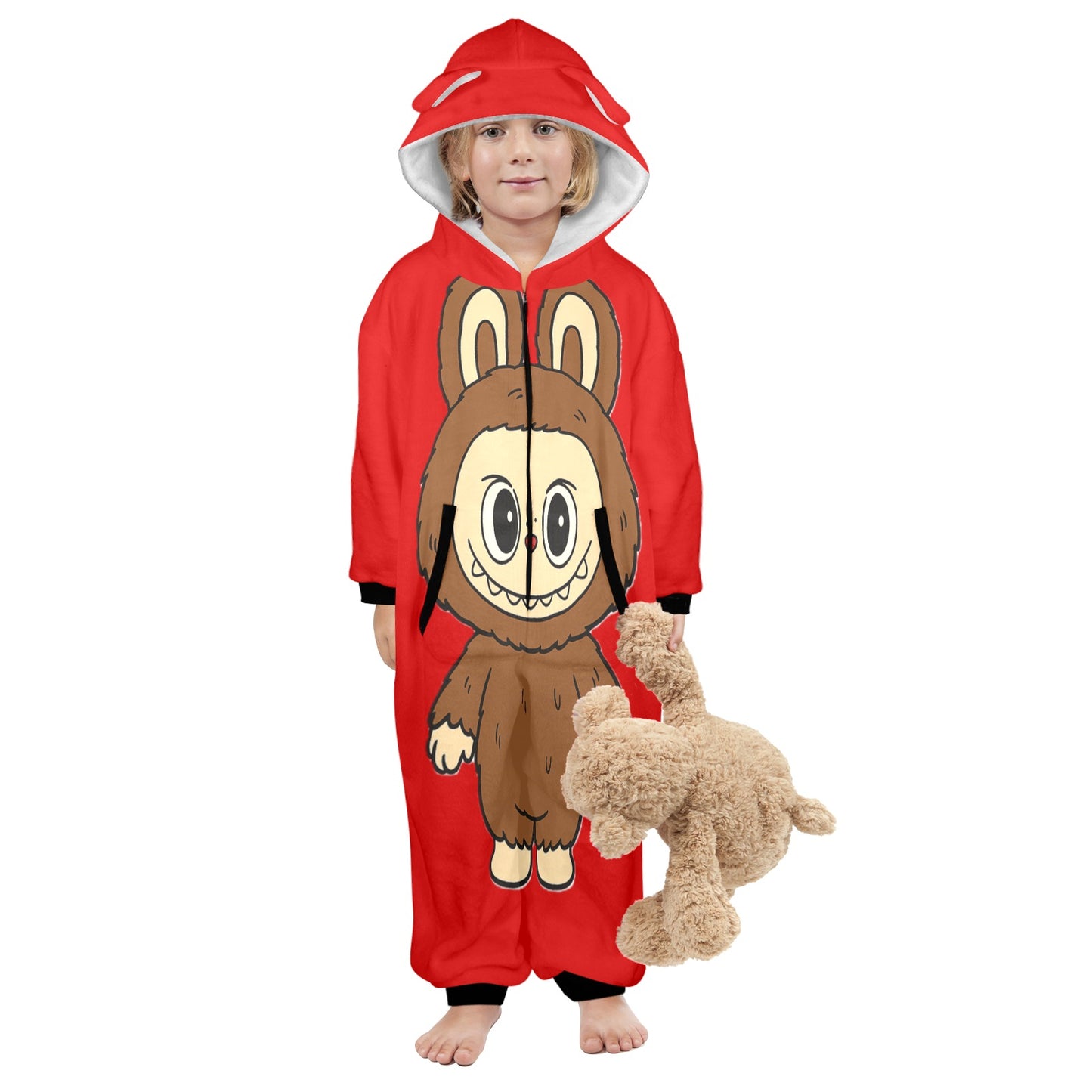 KSC's Exclusive Labubu Little Kids Onesies (2 to 7 Years Old) - Brown Bear Labubu