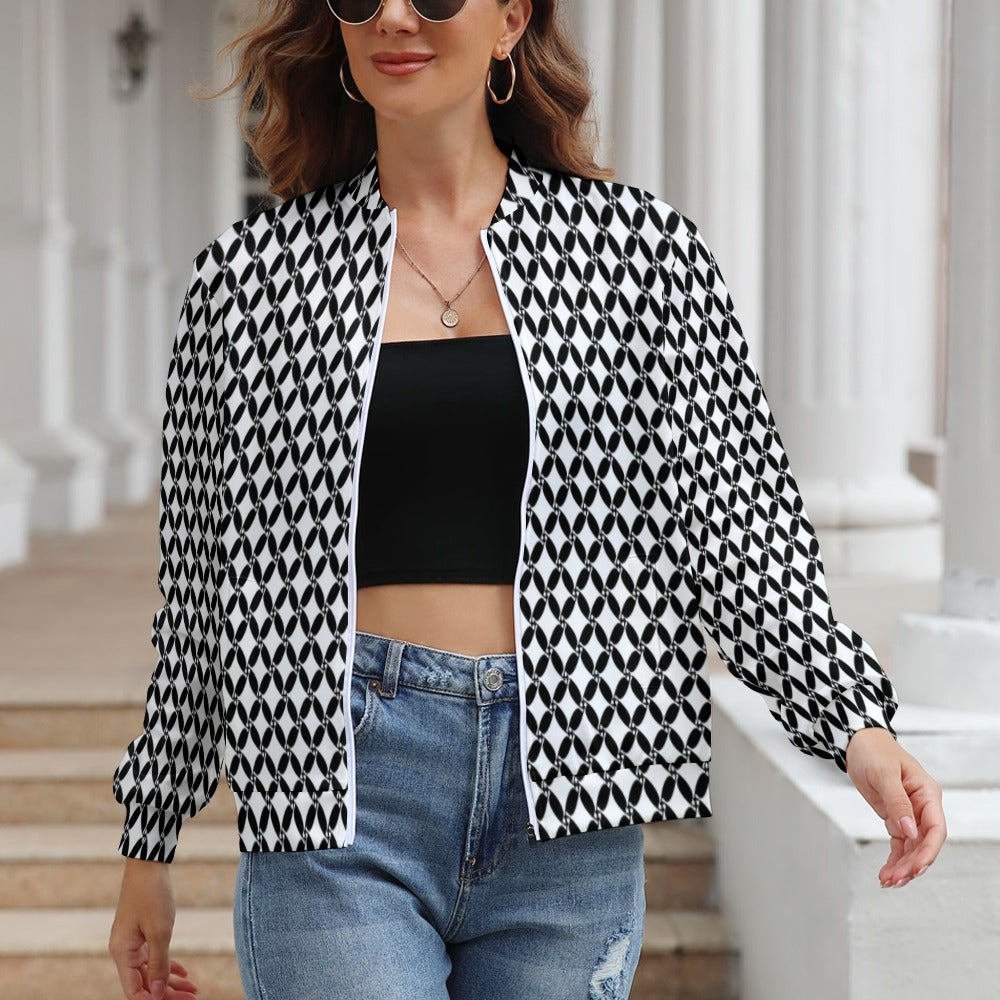 Women's Long Sleeve Zipper Jacket (10 Options) KSC's Limited Edition Designer Collections