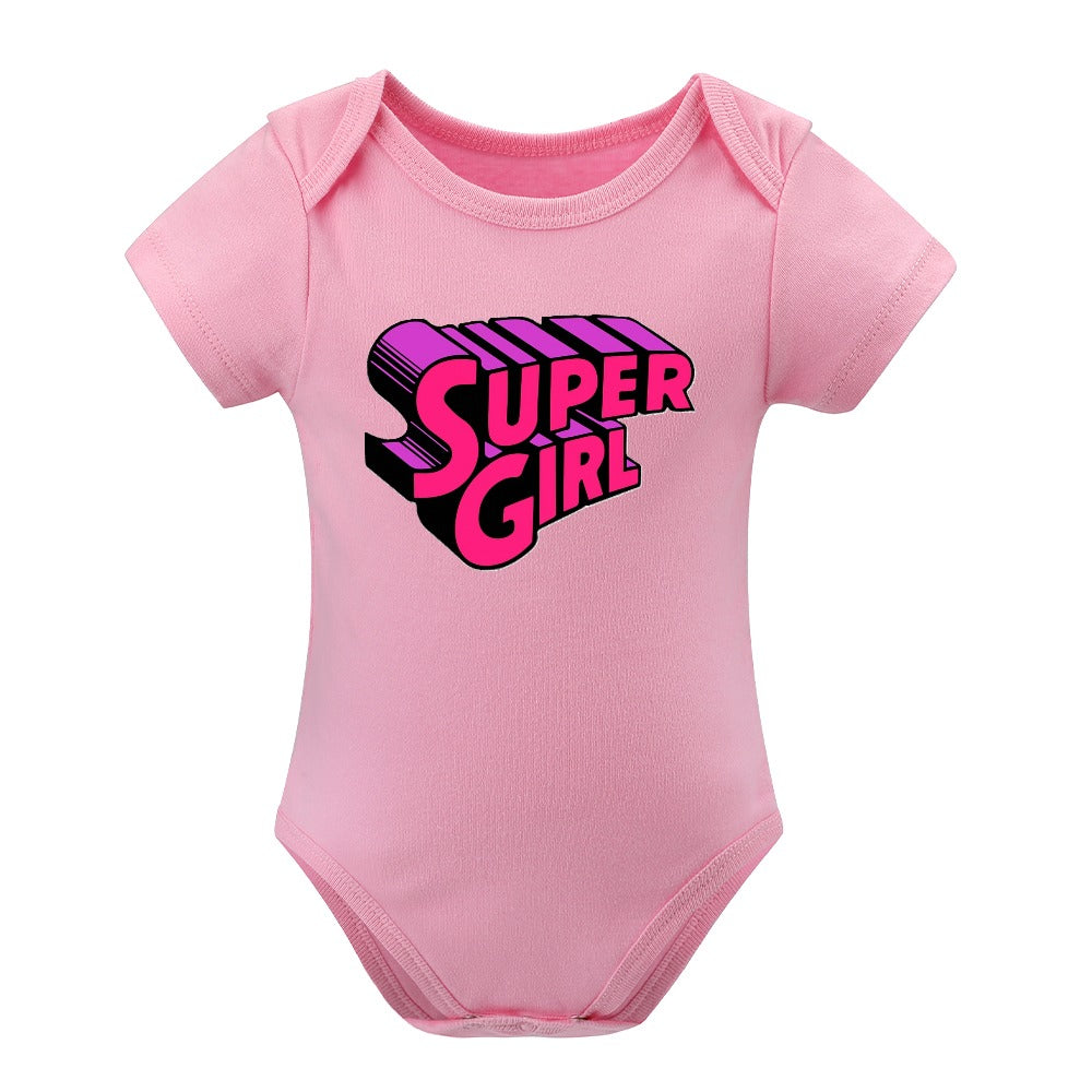 BABY GIRL CLOTHING CARTOON PRINT DESIGNS GIRL Short -Sleeve Baby's Bodysuit - CARTOON PRINTS