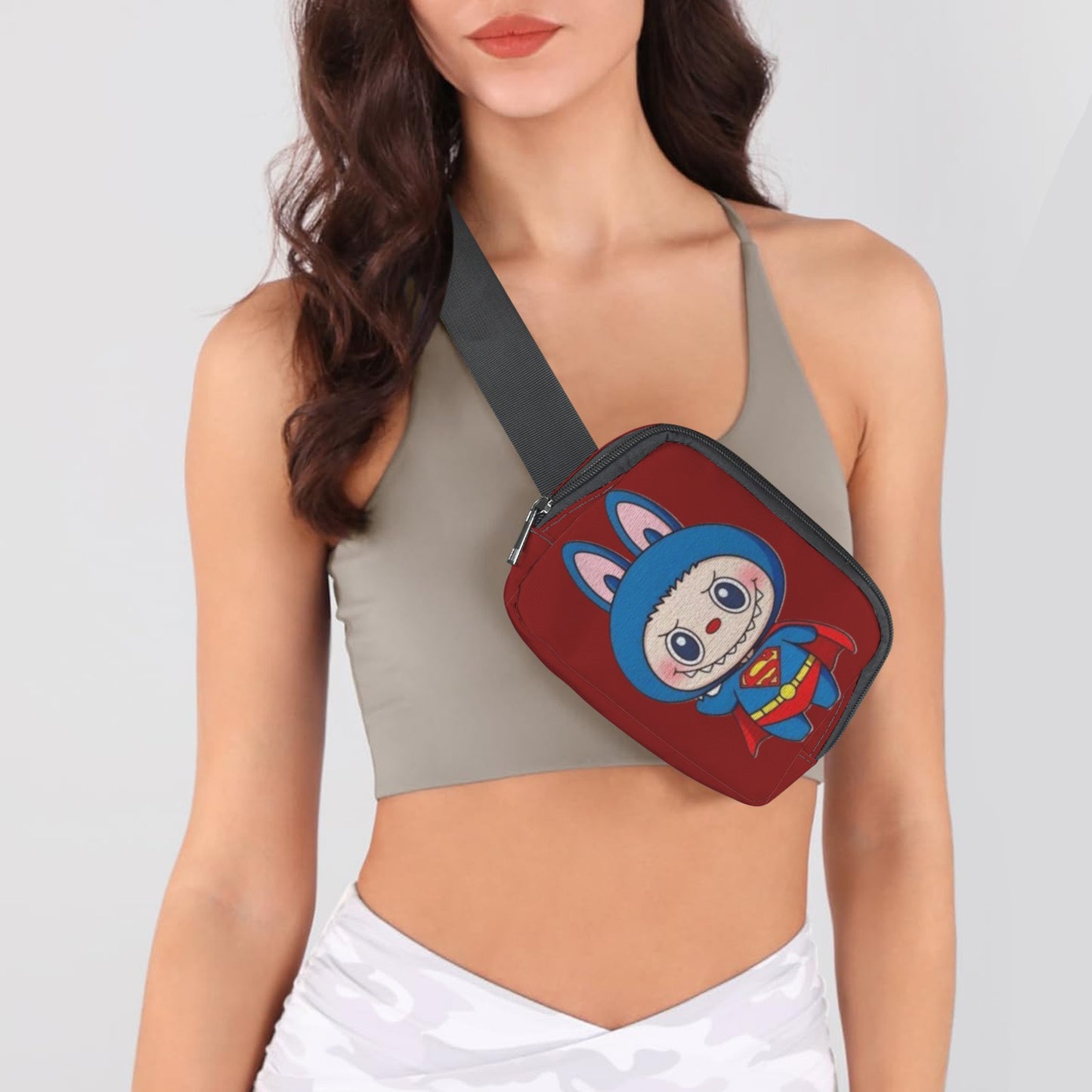 π¦ΈββοΈLabubu Hero Trio Fanny β Justice League Power, Pocket-Sized - Labubu Heros (Superman, Batman, Hulk) Cross Body Bags - Fanny Packs for Adults Kids