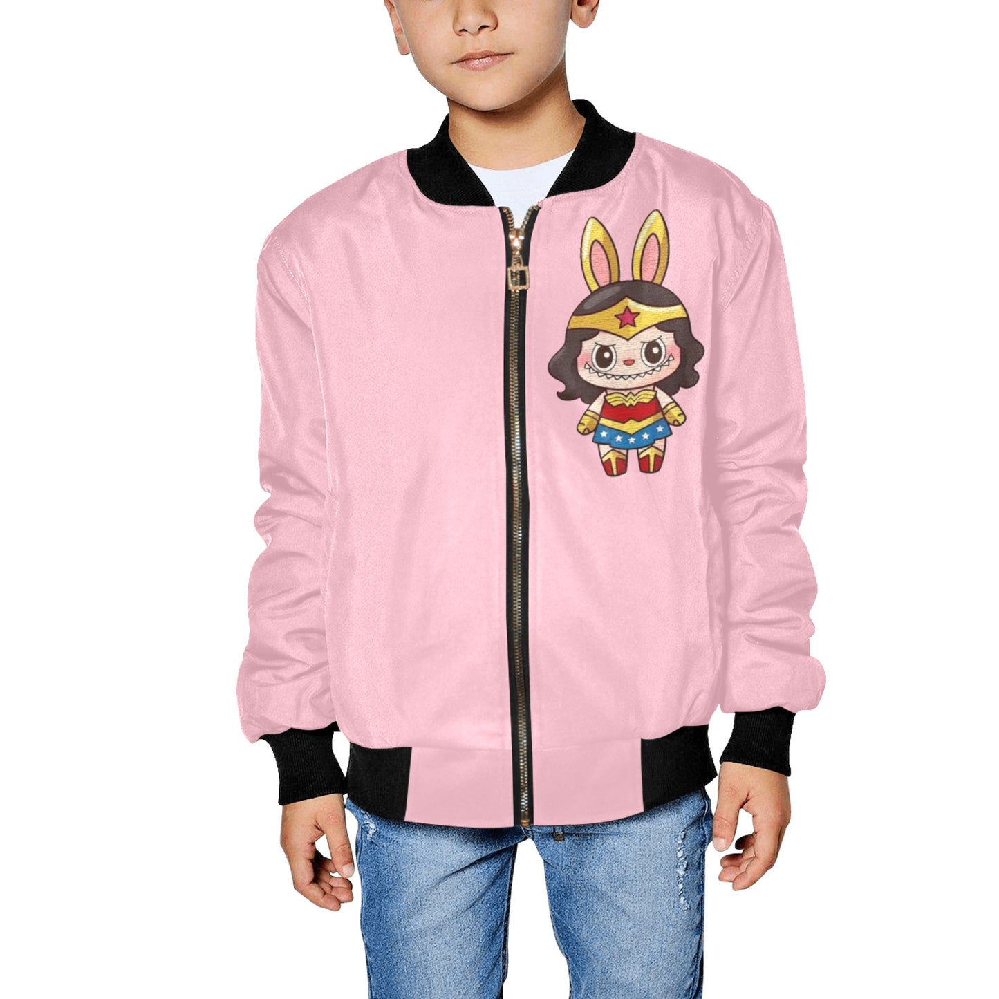 ๐งฅ๐ฅ โToo Cool for Recess!โ Labubu Kidโs Bomber Jacket - Kid's Bomber Jacket