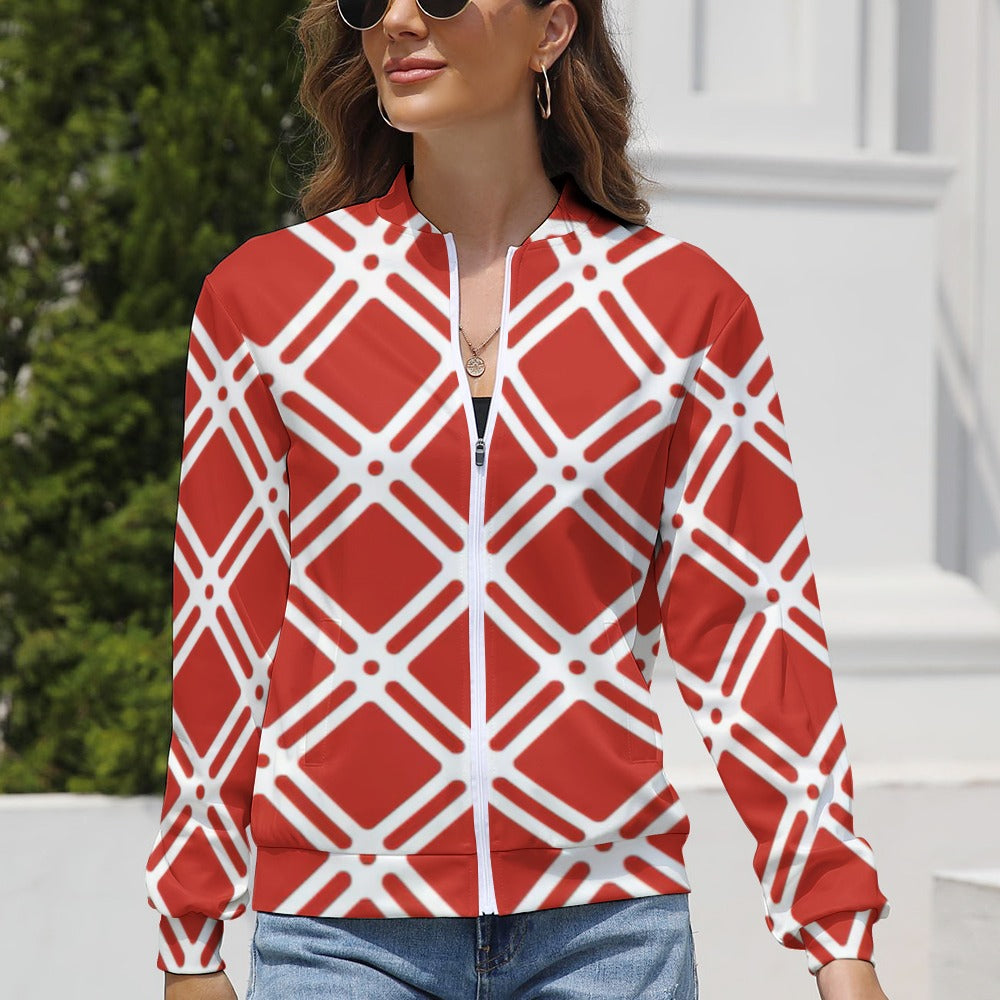 Women's Long Sleeve Zipper Jacket