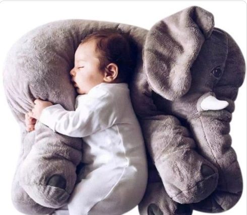Plushy Soothing Elephant Pillow Long Nose Baby Elephant Plush Toy