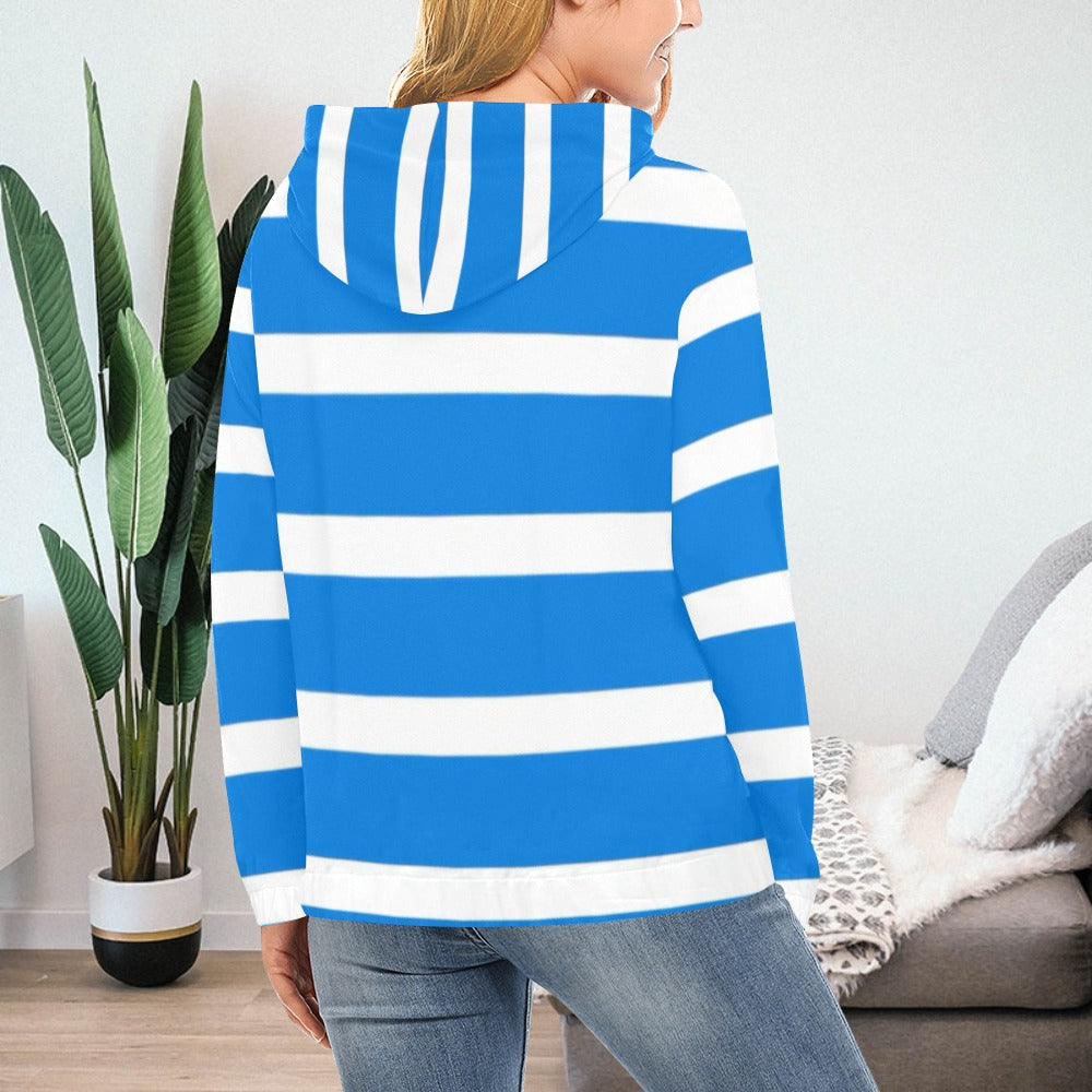 KSC's Exclusive Women's Stripe Design Hoodies Collection (10 Styles) Hoodie (Model H13)