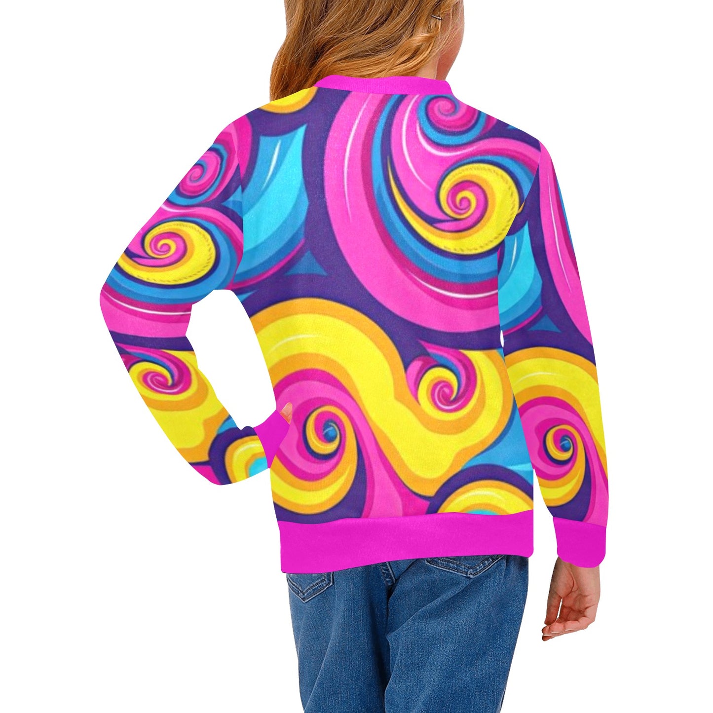 KSC's Designs Girl's Crew Neck Sweaters