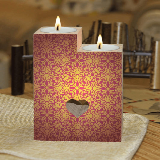 Baroque Design Candle Holders Wooden Candle Holder (Without Candle)