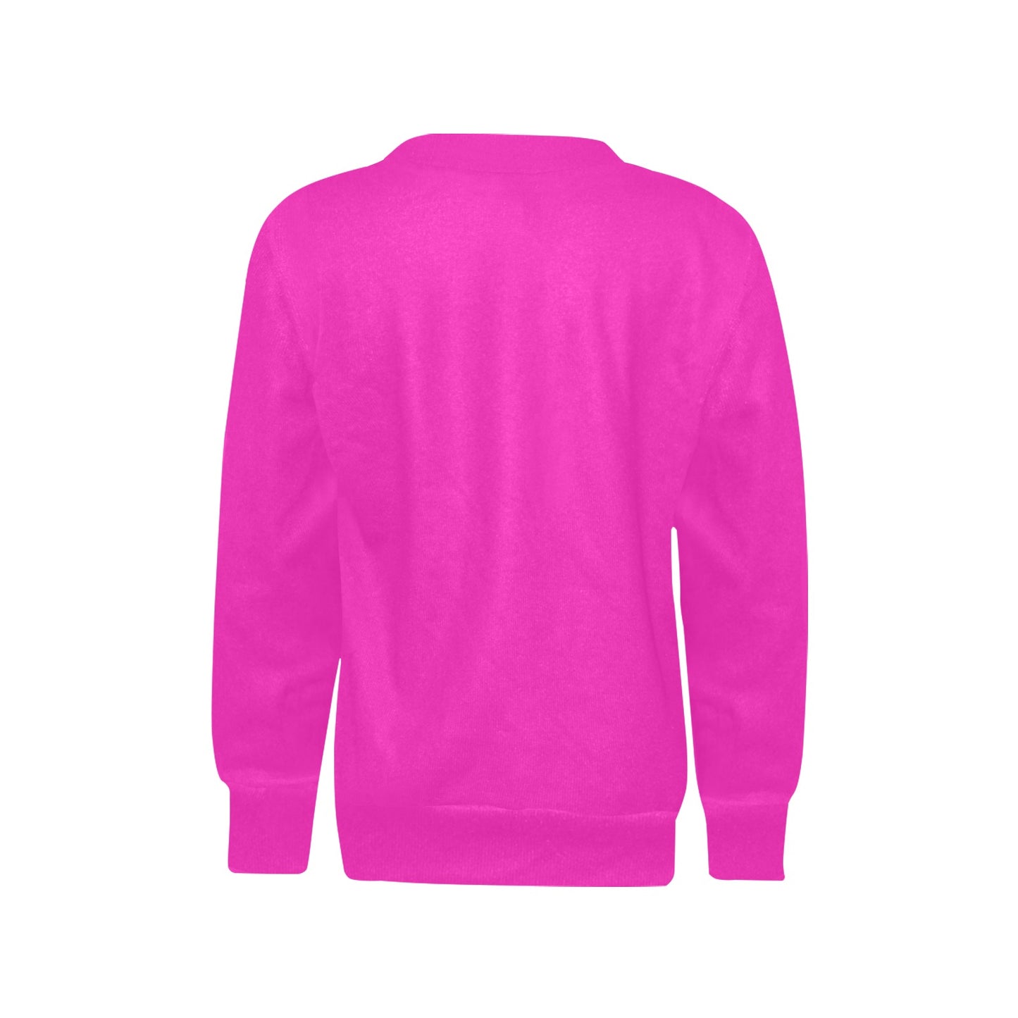SUPER GIRL PRINT DESIGN YOUNG GIRL'S SWEATERS- Girls Super Girl Print Crew Neck Sweater
