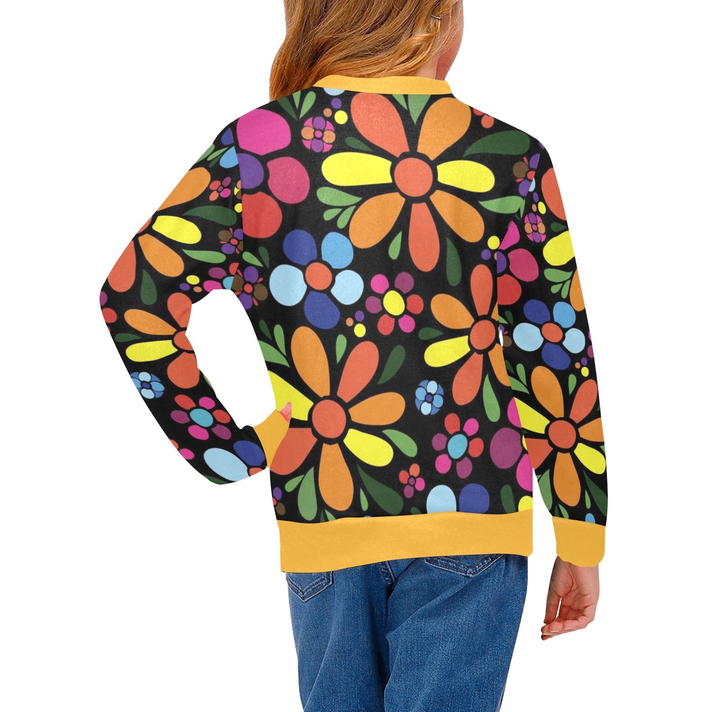 KSC's Designs Girl's Crew Neck Sweaters