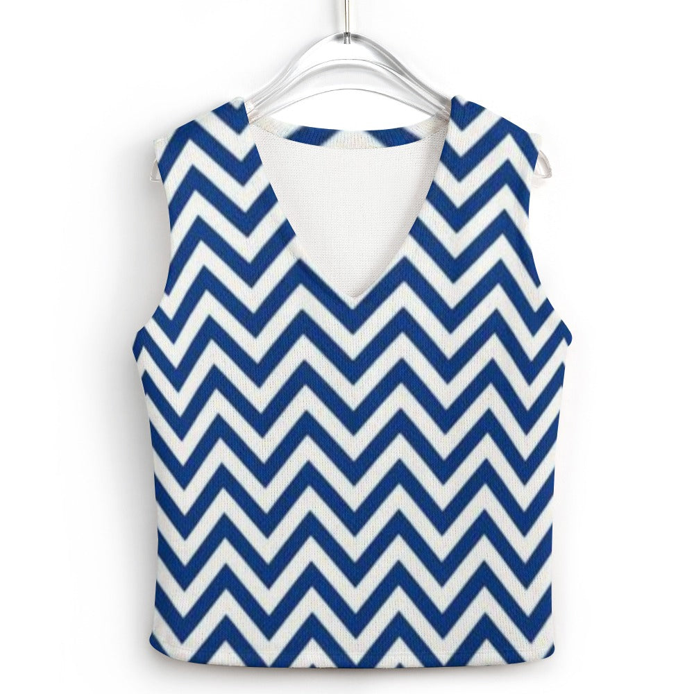 KSC's Custom Vest Designs Women's Long Sleeve Button Knit Vest - 10 OPTIONS INSIDE