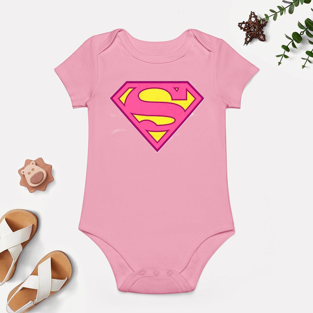 BABY GIRL CLOTHING CARTOON PRINT DESIGNS GIRL Short -Sleeve Baby's Bodysuit - CARTOON PRINTS