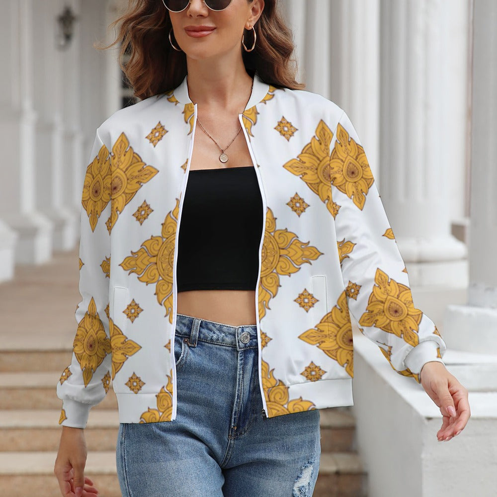 Women's Long Sleeve Zipper Jacket (10 Options) - KSC's Limited Edition Collections Designer Style