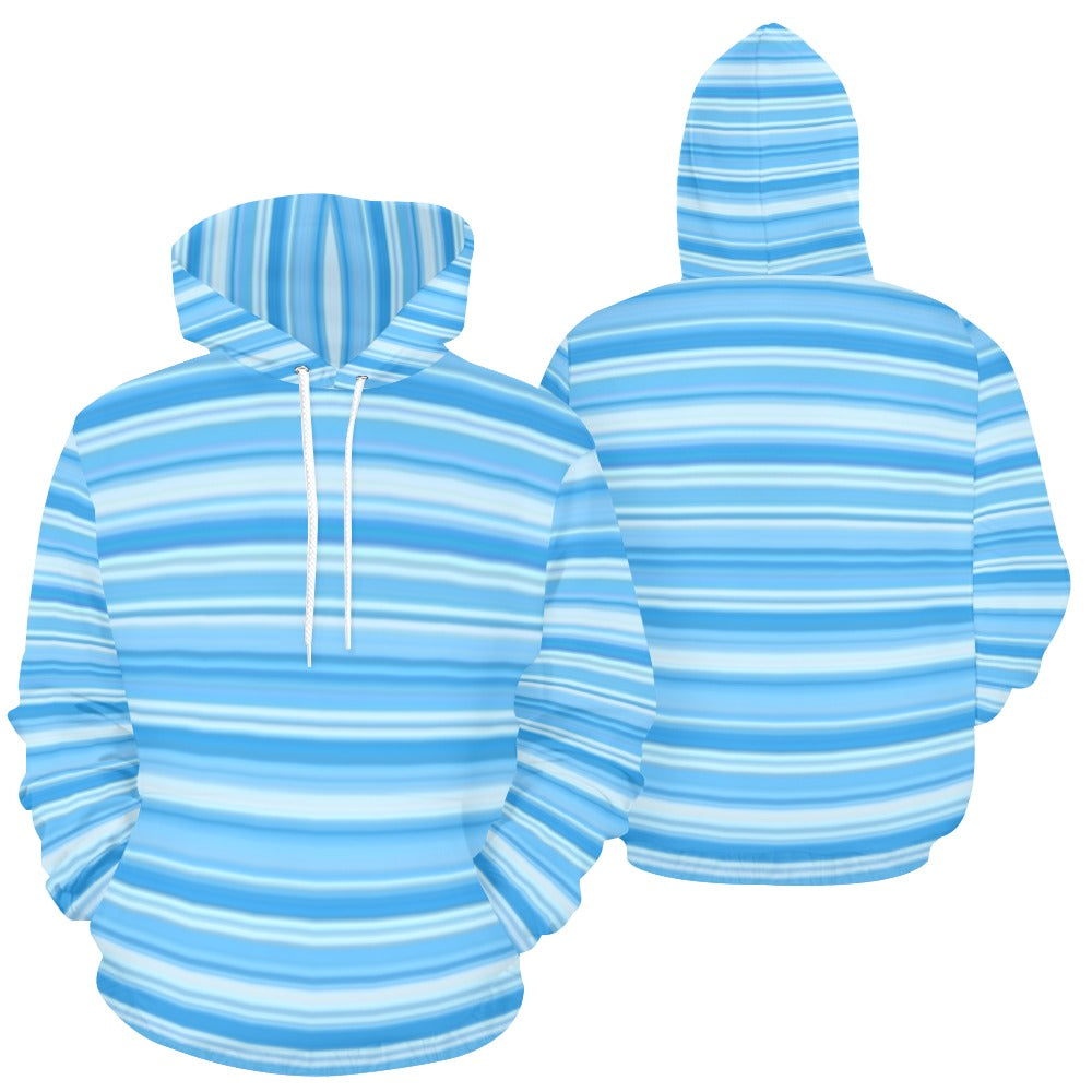 KSC's Exclusive Women's Stripe Design Hoodies Collection (10 Options) Hoodie (Model H13)