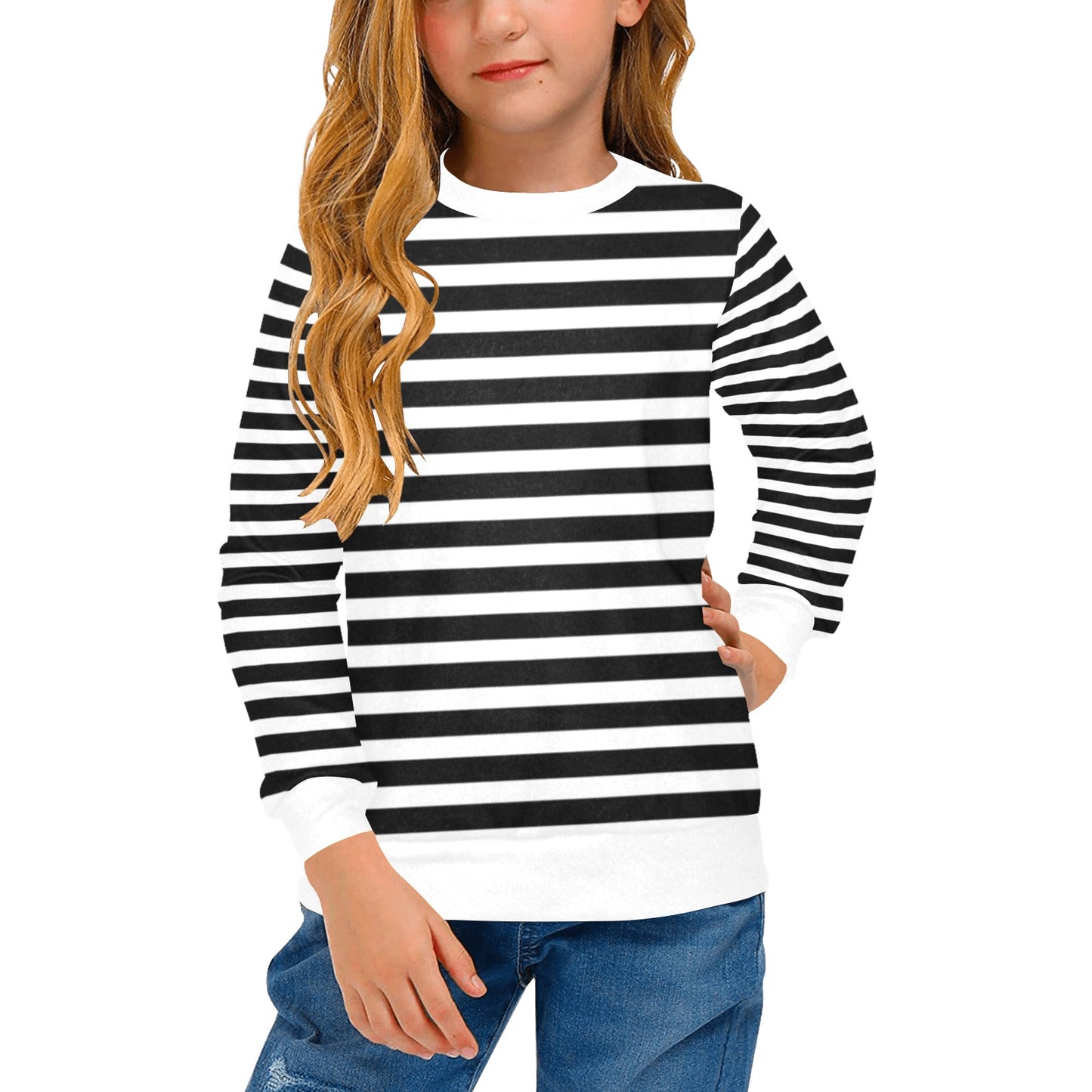 KSC's Designs Girl's Crew Neck Sweaters