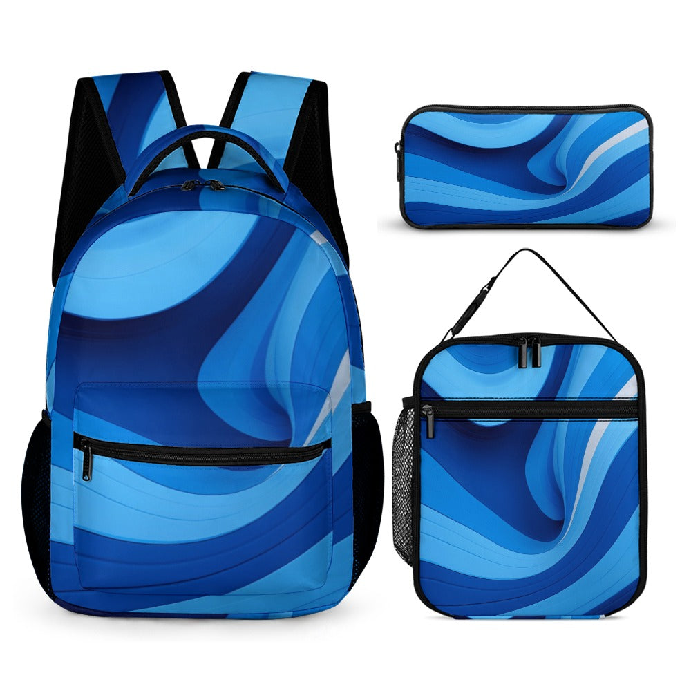 BACK TO SCHOOL BUNDLES -3PC Back To School Set - KSC's Custom Designs Back To School Sets - Backpacks, Three piece set combination Backpacks, Lunch Box, Pencil Bag/Organizer