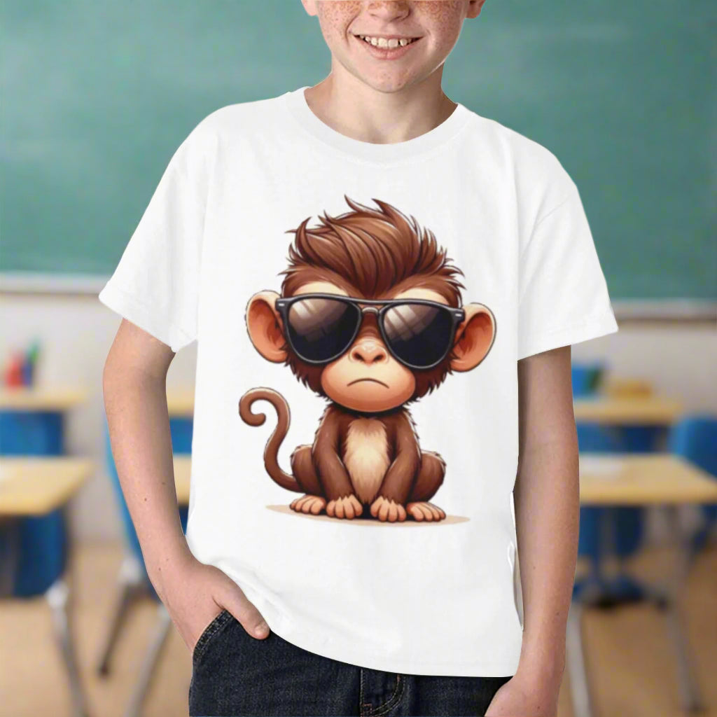 Cool Monkey Young Men's/Boys Kids Print T-shirt