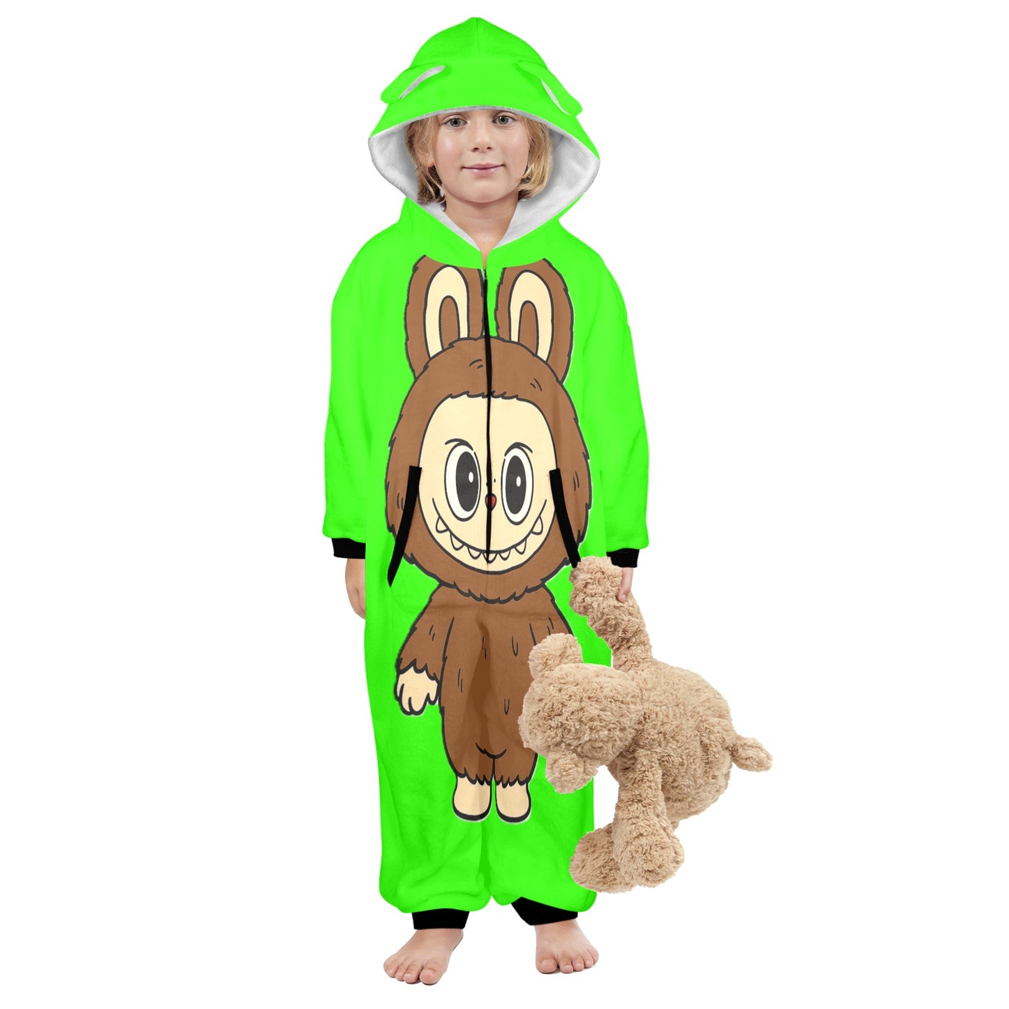 KSC's Exclusive Labubu Little Kids Onesies (2 to 7 Years Old) - Brown Bear Labubu