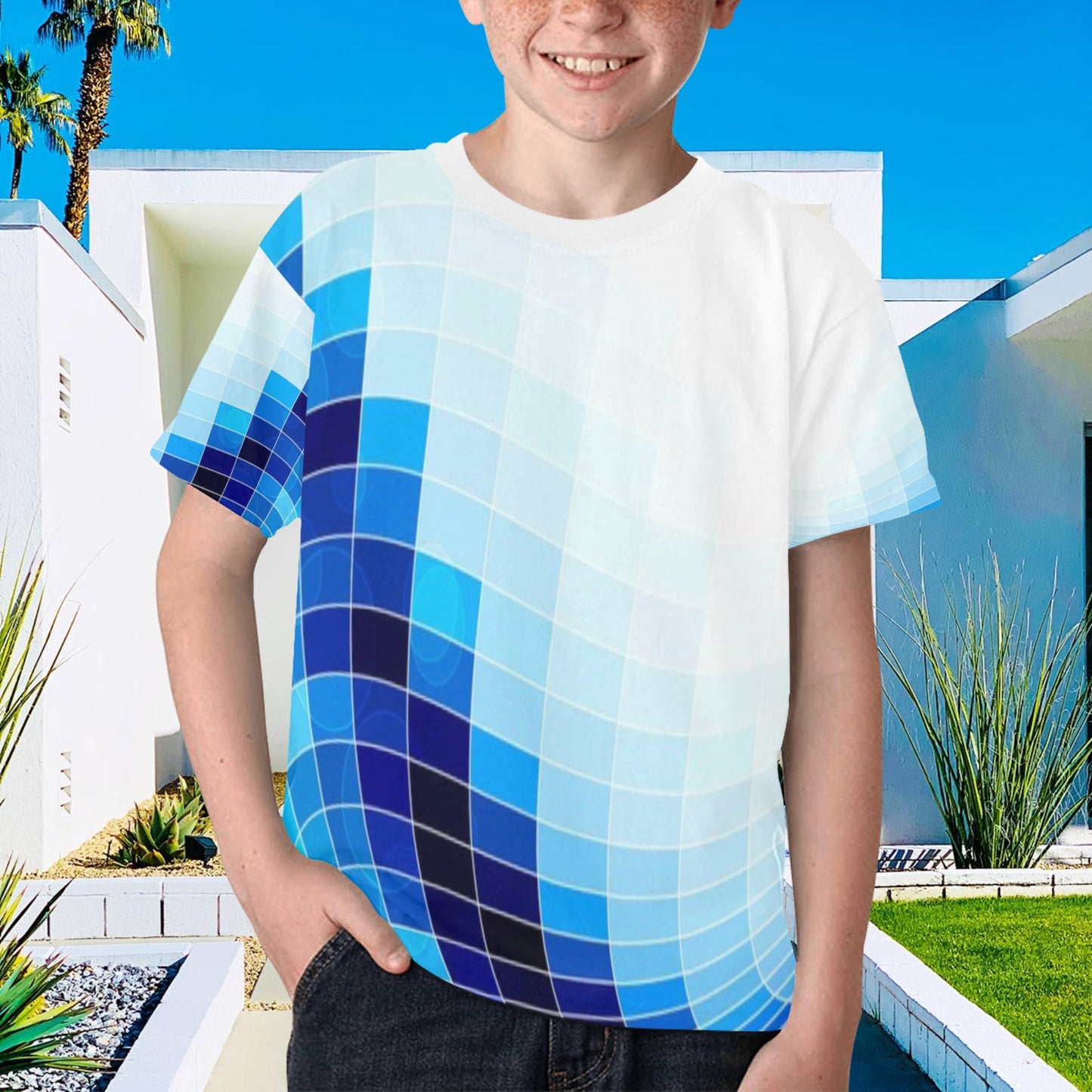 KSC's Exclusive Kids Designs- Young Men's/Boys Kids' All Over Print T-shirt Kids Print T-shirt