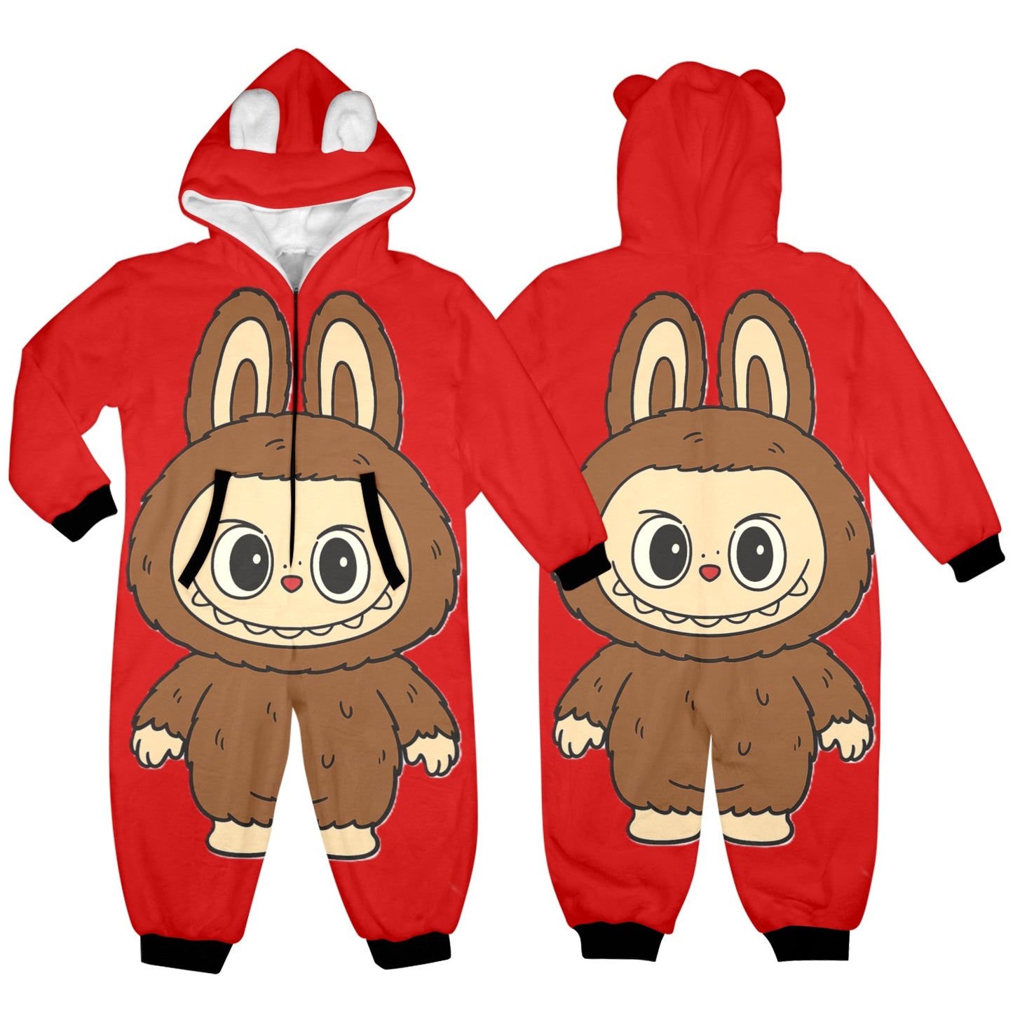 KSC's Exclusive Labubu Little Kids Onesies (2 to 7 Years Old) - Brown Bear Labubu
