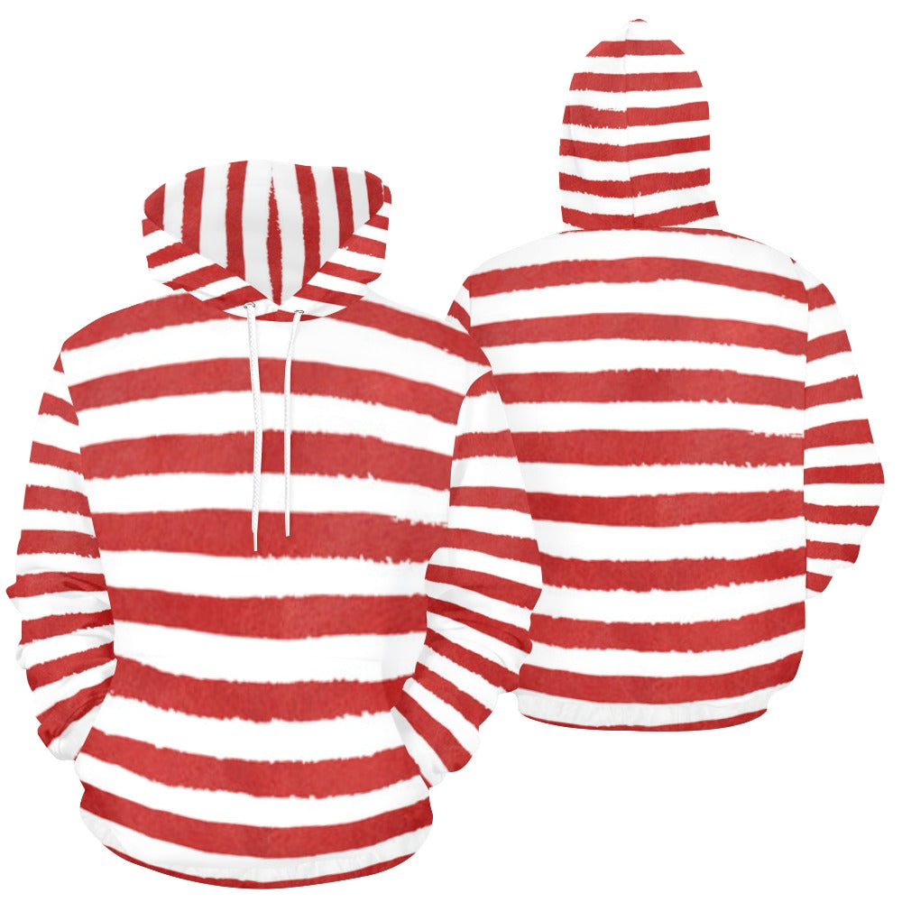 KSC's Exclusive Women's Stripe Design Hoodies Collection (10 Options) Hoodie (Model H13)