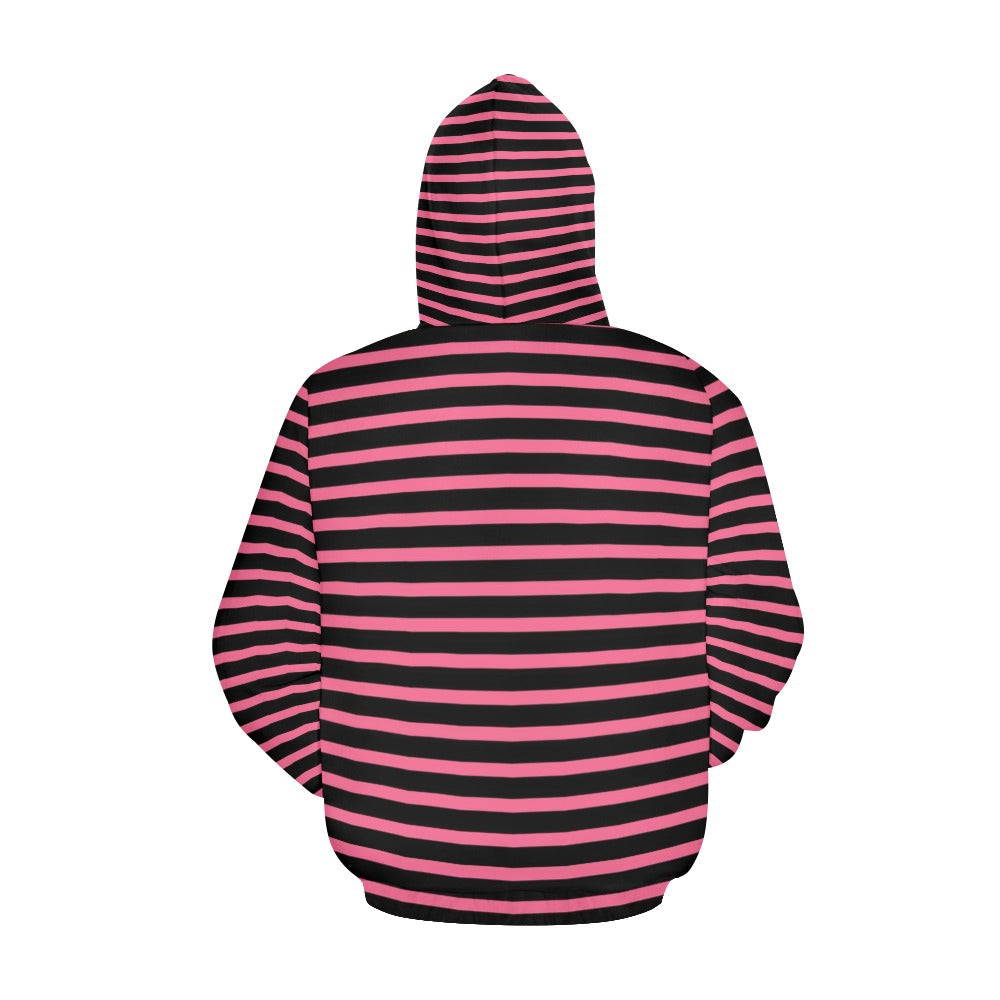 KSC's Exclusive Women's Stripe Design Hoodies Collection (10 Options) Hoodie (Model H13)