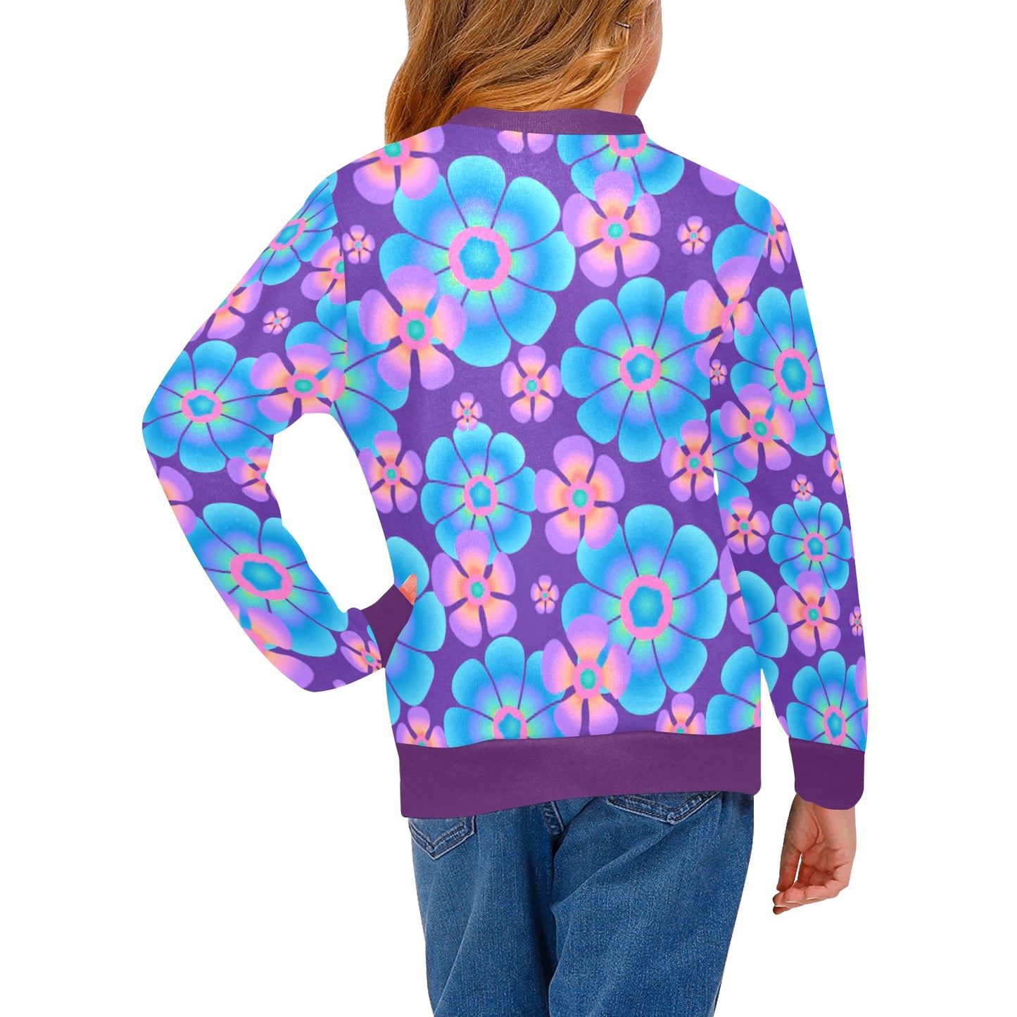 KSC's Designs Girl's Crew Neck Sweaters